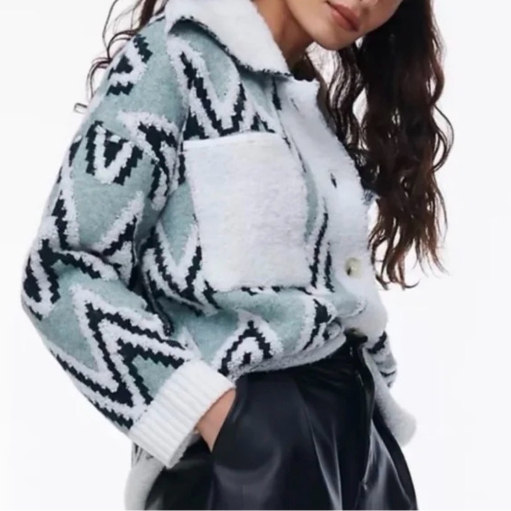 Anthropologie stylish Sherpa sweater